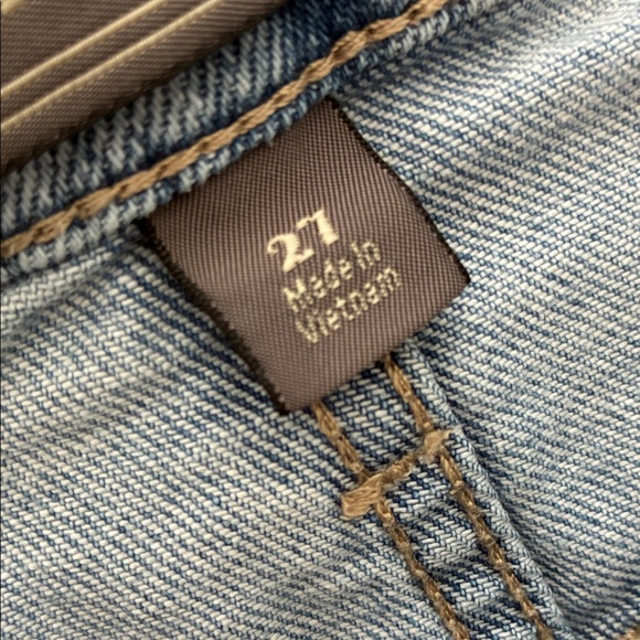 J Crew Point Sur Light Blue high rise slim boyfriend Distressed Women Jeans - Picture 4 of 7